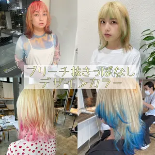 カラー ハイトーン/レイヤー /ケアブリーチ石川治のヘアスタイル