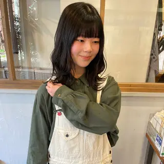 ロング カラー 平地 晃人のヘアスタイル