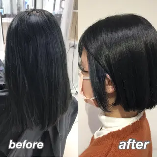 ミディアム カラー 【暖色カラー特化】 中山由梨のヘアスタイル