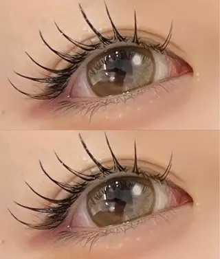 マツエク・マツパ eve🐰束間まつ毛 /透明感カラーのマツエク・マツパデザイン