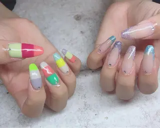 ロング ネイル NailbyN所属・Nail_by N1のネイルデザイン