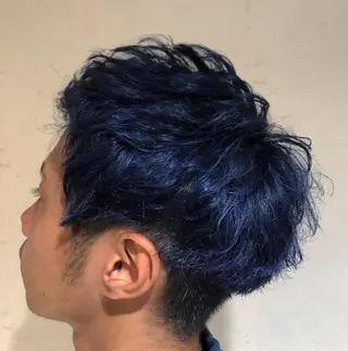 カラー メンズ 小島嵩人 縮毛矯正 髪質改善のヘアスタイル