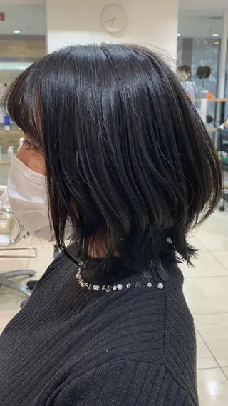 ミディアム lore 金杉悠作のヘアスタイル