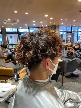 ショート パーマ メンズ ツヤ髪の匠/髪質改善 山本晃太のヘアスタイル