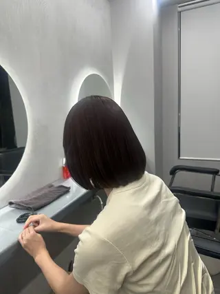 ショート カラー 透明感カラー グレージュ/あいのヘアスタイル