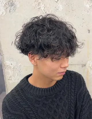パーマ メンズ je suis heureuse所属・ハイライトカラー 🌀ゆい❣️のヘアスタイル