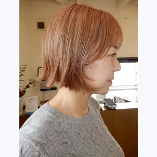 ショート カラー デザインカット🎨 ボブ🫟おざきのヘアスタイル