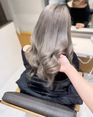 セミロング ブリーチなしWカラー ヘアセット🎀はるかのヘアスタイル