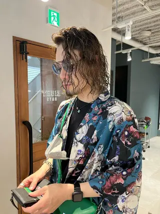 セミロング パーマ メンズ 【代表】 辻龍樹のヘアスタイル