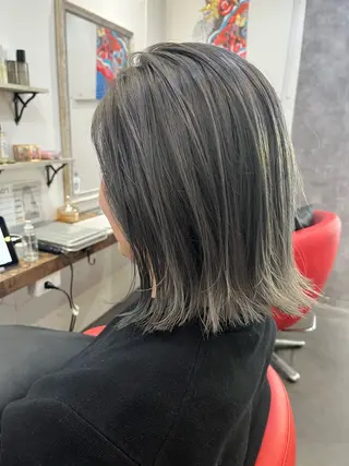 ミディアム カラー 駅チカ【ali'i】 アリイ花崎友美☘のヘアスタイル