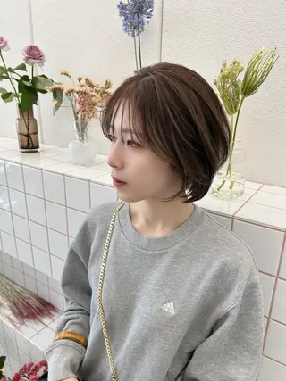 ショート 名古屋/伏見/花屋 併設/不破新のヘアスタイル