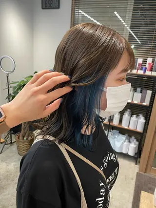 ミディアム ior北千住【イオール】所属・YU(ハイトーン/ ブリーチカラー)のヘアスタイル