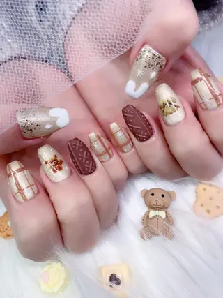 ネイル シェアサロンLei.g(レイジー)所属・3Dアートネイル💗 都築レナのネイルデザイン