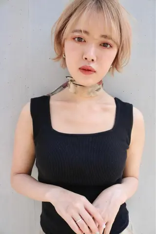 ショート カラー 似合わせカラーパーマ 🌿kitin米川のヘアスタイル