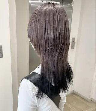 セミロング カラー くすみカラー♡ Yuukaのヘアスタイル