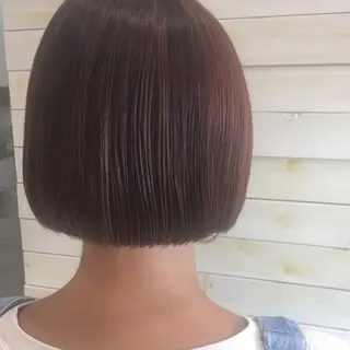 ショート 黒田瀬奈/ボブ まろやかベージュのヘアスタイル