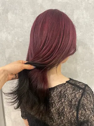 ロング カラー ヘアアレンジ 透明感カラー/推しカ ラー☁️JURAのヘアスタイル