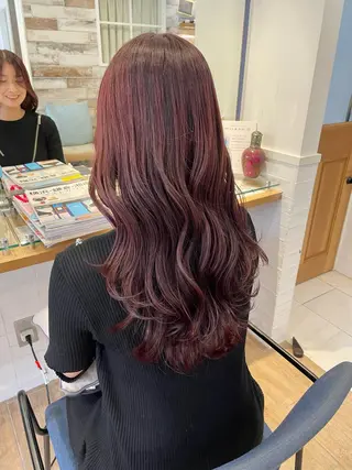 セミロング カラー ヘアアレンジ ハイトーンピンク🍑 ブリーチ🍑RINAのヘアスタイル