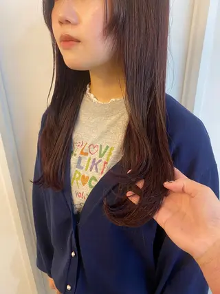 セミロング カラー 綾香 /透明感カラーのヘアスタイル