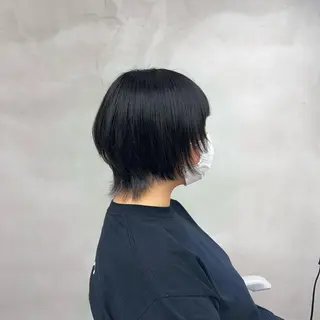 ショート カラー 【くせ毛さんのお悩み 解決🍀】栗橋のヘアスタイル