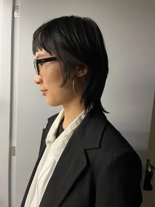 ショート レイヤー/ケアパーマ /ニュアンス/モードのヘアスタイル