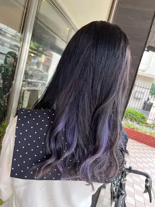 セミロング サイトウ ナツキのヘアスタイル