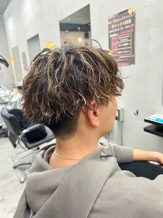 ショート パーマ メンズ 大和田 玲円/メンズ専門のヘアスタイル