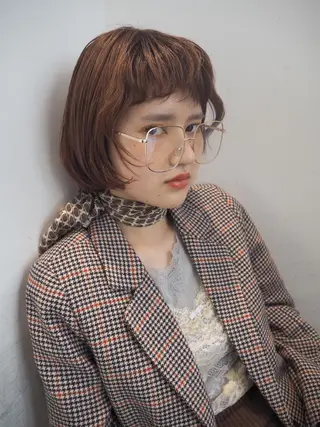 ミディアム tomo🍒パーマ ハイトーン似合わせのヘアスタイル