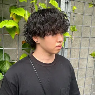 ショート パーマ メンズ ツイスパ/メンズ パーマ/歩夢のヘアスタイル