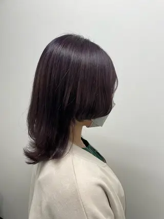 ミディアム カラー スタイリスト /YUNAのヘアスタイル