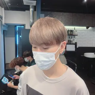 ショート カラー パーマ メンズ メンズ特化/パーマ/ メッシュ/竜成のヘアスタイル