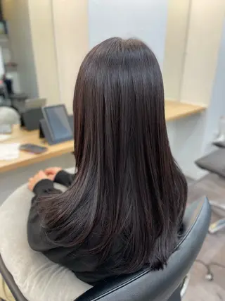 セミロング カラー WISTERIA P LUS1 ikumiのヘアスタイル