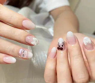 ネイル コネコネイルサロン モデル用のネイルデザイン