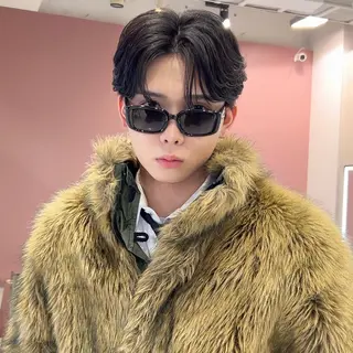 ショート パーマ メンズ 岡田大志🇰🇷 中/韓メンズヘアのヘアスタイル