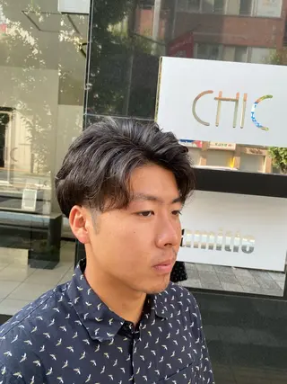 パーマ メンズ CHIC 蘭のヘアスタイル