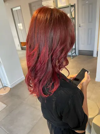 セミロング カラー 辻堂メンズ特化 YU-YAのヘアスタイル