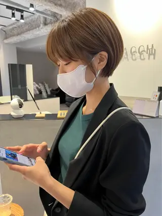 ショート カラー 立川✨ブリーチ/ ケアブリーチ特化✨のヘアスタイル