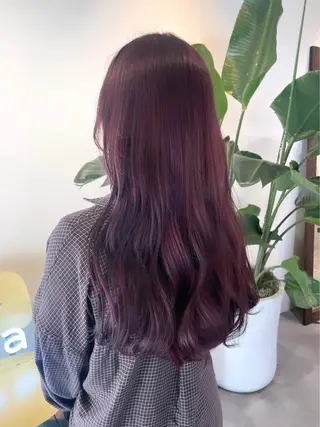 ロング カラー 若月 あやかのヘアスタイル