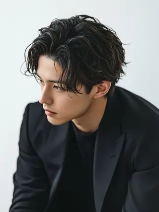 ショート パーマ メンズ SALOWIN名古屋Suite店所属・名古屋のメンズ特化 美容師/わたるのヘアスタイル