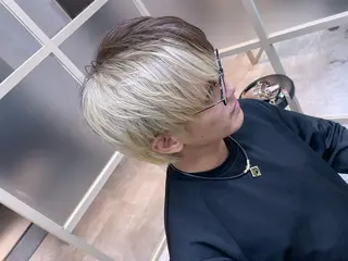 ミディアム カラー メンズ EMANON新宿南口所属・🦄中性ウルフ ☁️Shiori🦄のヘアスタイル