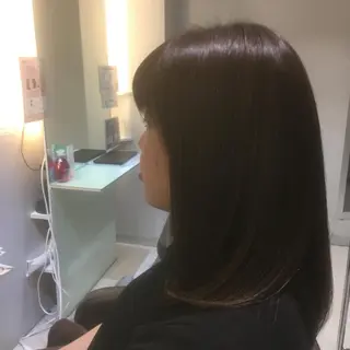 セミロング カラー しのはら まどかのヘアスタイル