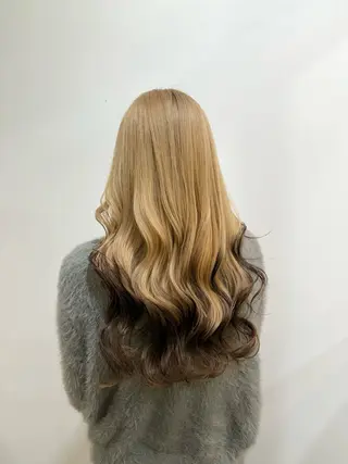 ロング カラー たなか もえなのヘアスタイル