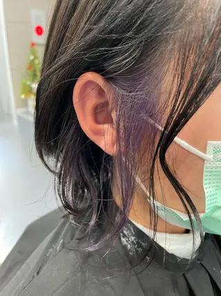 ミディアム カラー ヘアアレンジ CARAT堺東 Aujua認定サロンのヘアスタイル