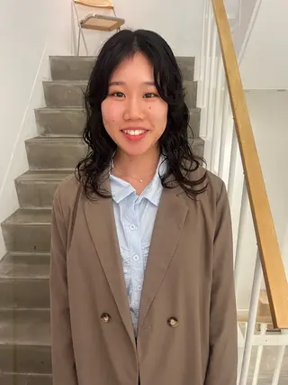パーマ e･n･u烏丸所属・やまのうち もえのヘアスタイル