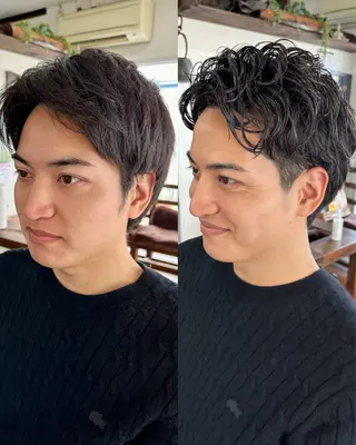 パーマ メンズ TELA HAIR 大網店所属・小松崎 翔太のヘアスタイル