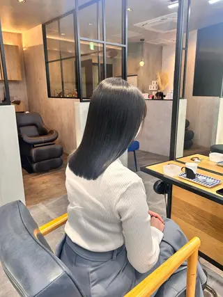 ミディアム カラー 韓国×髪質改善カラー 💎hinaのヘアスタイル