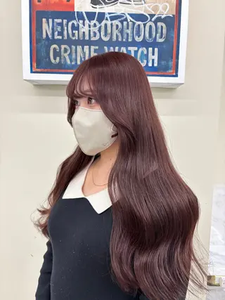 ロング 透明感カラー/レイヤ ー/momo🎀のヘアスタイル