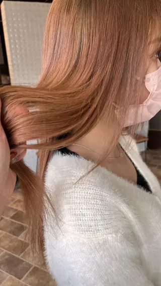 ロング カラー 中村 友香のヘアスタイル