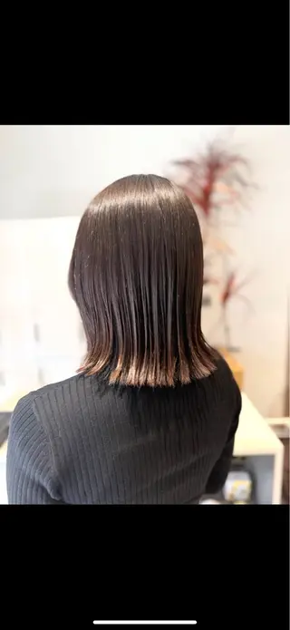 ミディアム ✨艶髪職人艶カラー✨ 中本輝人のヘアスタイル