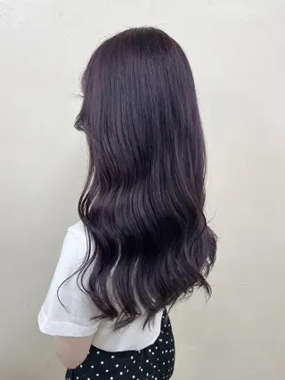 セミロング 🤍韓国寒色カラー 🤍MADOKAのヘアスタイル